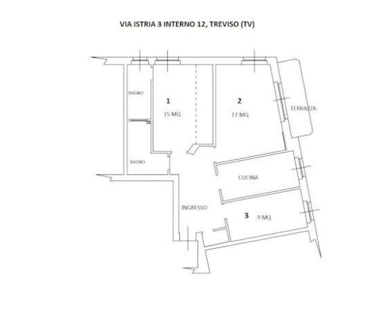 Foto 3 CAMERE DISPONIBILI, UNA CON BAGNO PRIVATO TREVISO CENTRO
