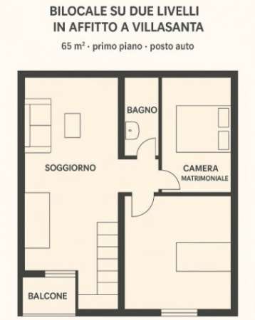 Foto AMPIO bilocale su due livelli 700 eu - Villasanta