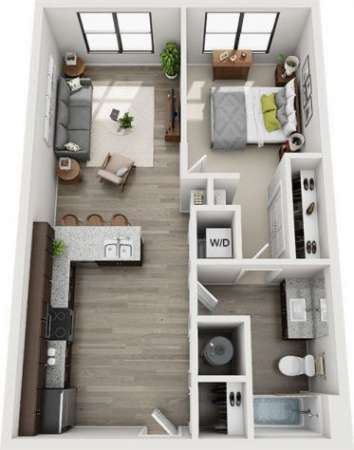 Foto Ampio open space tutto incluso / manzoni