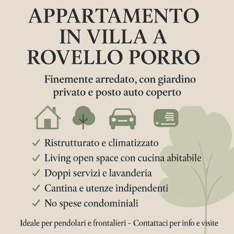 Foto APPARTAMENTO IN VILLA FINEMENTE ARREDATO  GIARDINO PRIVATO, POSTO AUTO COPERTO