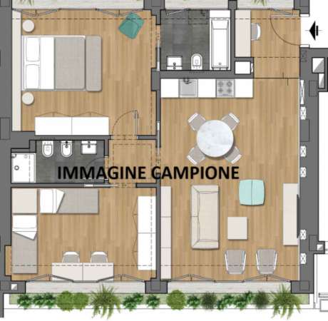 Foto BATTISTINI - TRILOCALE con BALCONE