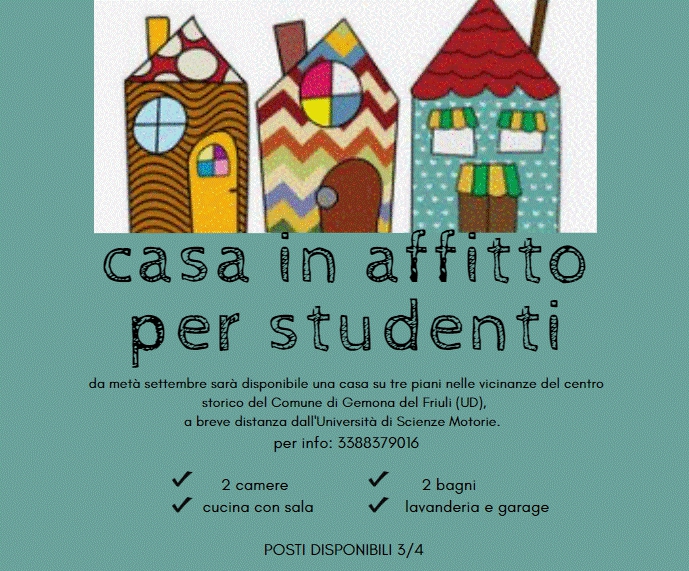 Foto Casa con giardino in affitto a studenti a Gemona del Friuli 