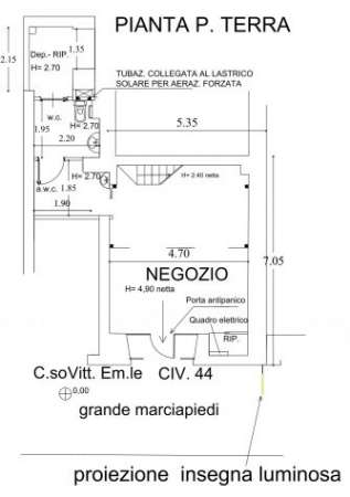 Foto locale p. terra  luminoso accessoriato ufficio-Negozio ecc. ecc.  l vicino villa