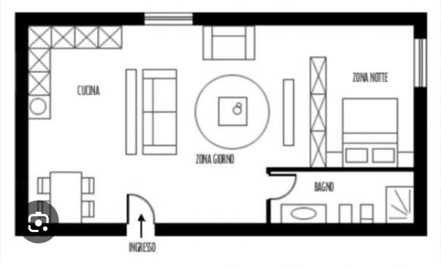 Foto MONOLOCALE ARREDATO ZONA CENISIA: 450 euro