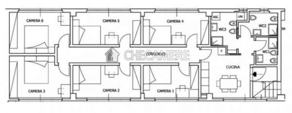 Foto posto letto instanza indipendente RONDINELLA mq14 affitto Euro475