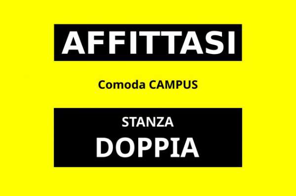 Foto PRIVATO affitta STANZA DOPPIA comoda CAMPUS