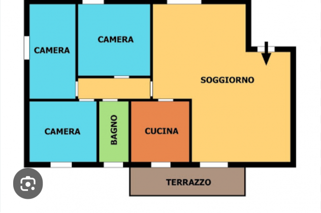 Foto QUADRILOCALE A COLLEGNO PER FAMIGLIA: 600 euro