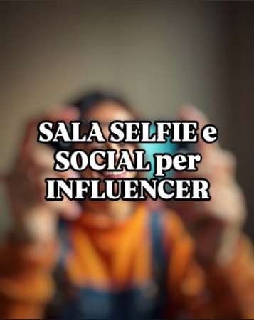 Foto Sala Selfie e Social per Giovani Influencer
