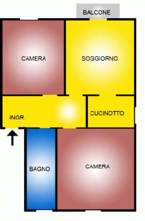 Foto Trilocale in affitto a Bologna
