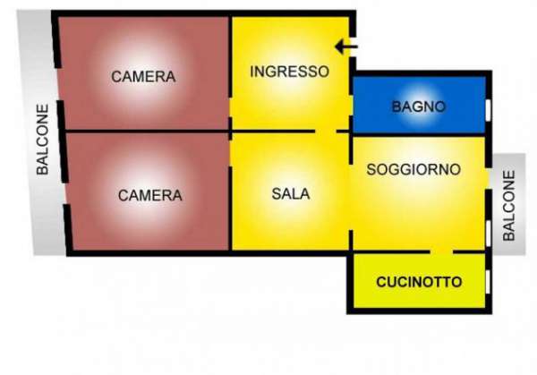 Foto Trilocale in affitto a Bologna