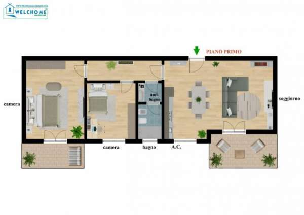 Foto Trilocale in affitto a Quartucciu