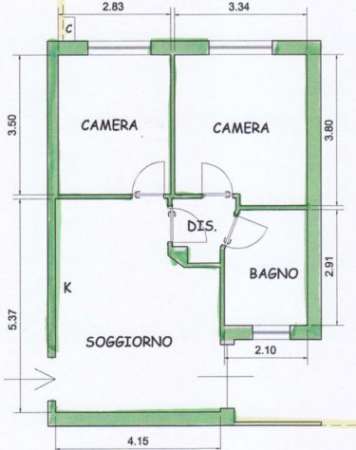 Foto TRILOCALE IN ZONA SAN PAOLO :500 euro