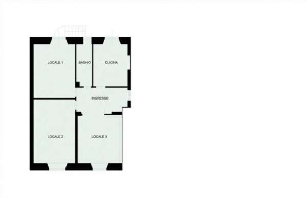 Foto Trilocale non arredato in affitto a Citt  Studi - Milano