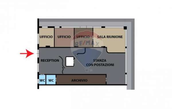 Foto Ufficio in affitto a Casoria - 7 locali 250mq